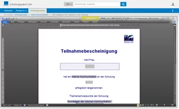 Nachweisen und Dokumentieren: Mit diesen vorbereiteten Formularen geben Sie jedem Teilnehmer einen detaillierten Schulungsnachweis und können die Maßnahme mit Namen und Unterschrift formell für Ihre Unterlagen dokumentieren.