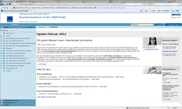 Über die Startseite greifen Sie schnell und bequem auf alle Fachinhalte und Services von Business Excellence mit dem EFQM-Modell zu.