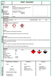 Mit wenigen Klicks erstellt: das betriebsinterne Abfalldatenblatt, das beliebig an die betrieblichen Gegebenheiten angepasst werden kann.