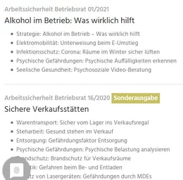 Hier kann sich das ganze Gremium schlaumachen. Alle aktuellen Ausgaben sind als PDF abgelegt, aber auch alle Inhalte aus vergangenen Heften. Mit der Suchmaschine finden Sie schnell und zielgerichtet den passenden Beitrag, kein Ablegen in Ordnern, kein Blättern in Stapeln, schnell verschicken als E-Mail-Anhang.