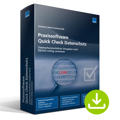 Praxissoftware Quick Check Datenschutz