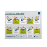  „10 Tipps zum Datenschutz“ – Ihr Poster für die Mitarbeiter-Sensibilisierung (5er-Pack)